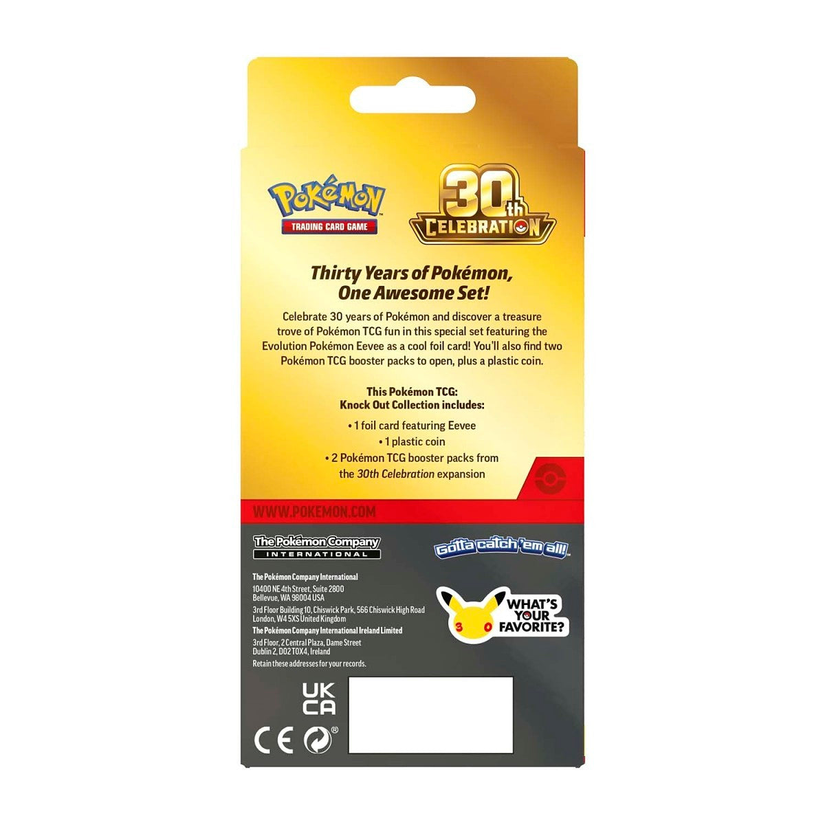 POKÉMON TCG: 30TH CELEBRATION KNOCK OUT COLLECTION - PRESALE