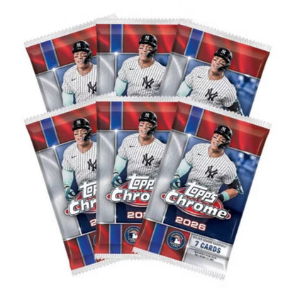 2026 TOPPS CHROME BASEBALL - MEGA BOX (42 Cards) MLB Brand New Sealed