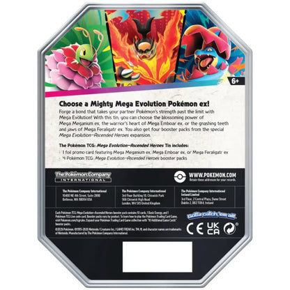 POKÉMON TCG: ASCENDED HEROES TIN [MEGA MEGANIUM EX] - ME: ASCENDED HEROES (ASC)