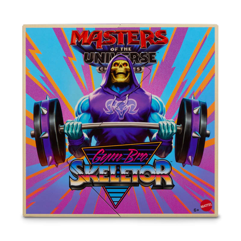 SDCC 2026 MATTEL EXCLUSIVE MASTERS OF THE UNIVERSE GYM BRO SKELETOR FIGURE - PRESALE