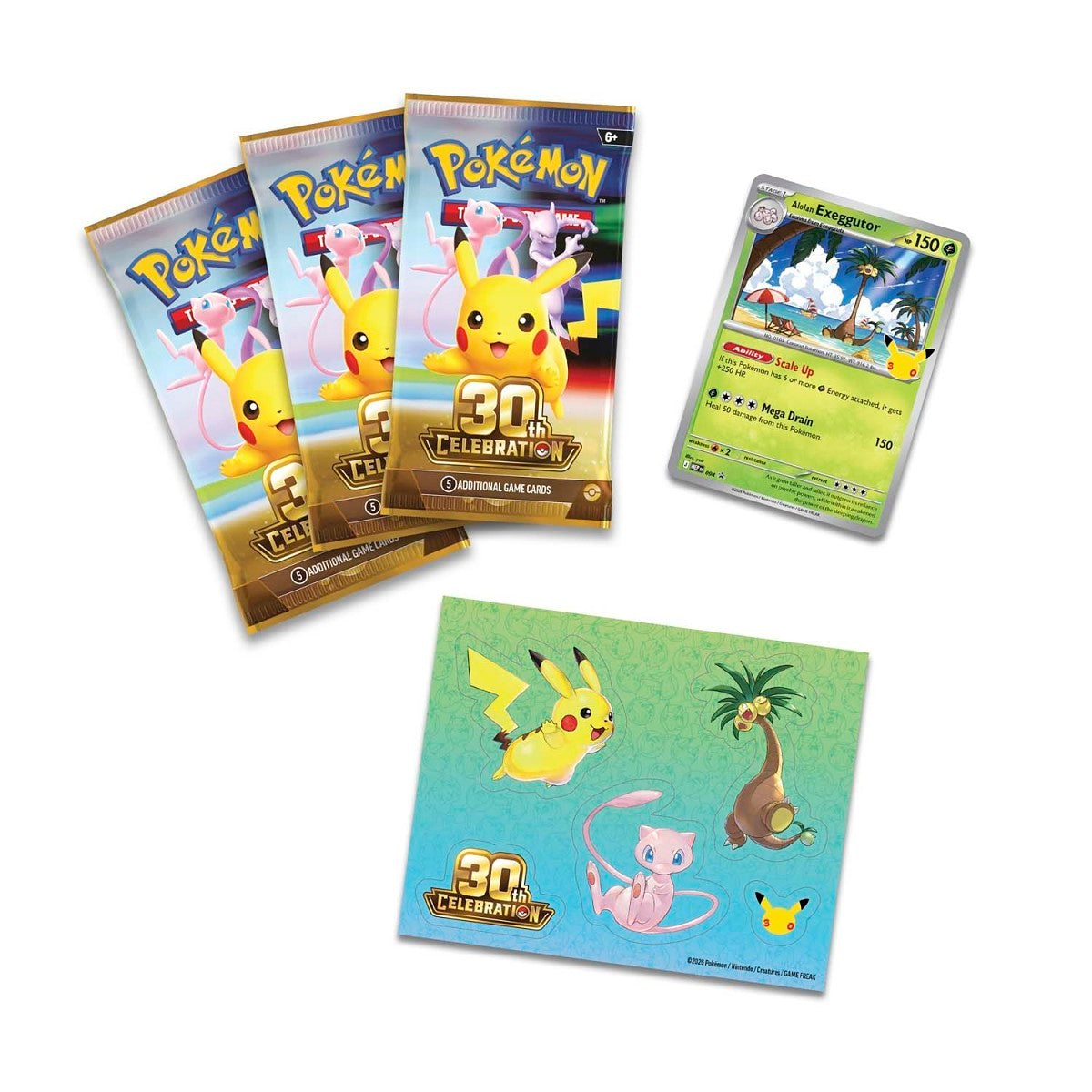 POKÉMON TCG: 30TH CELEBRATION TECH STICKER COLLECTION (ALOLAN EXEGGUTOR) - PRESALE