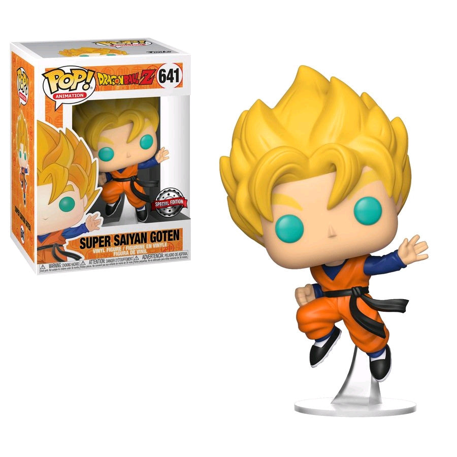 FUNKO POP! DRAGON BALL SUPER SAIYAN GOTEN VINYL FIGURE #641 SPECIAL EDITION
