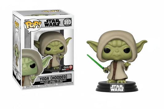 FUNKO POP! STAR WARS YODA (HOODED) GAMESTOP EXCLUSIVE FIGURE #393
