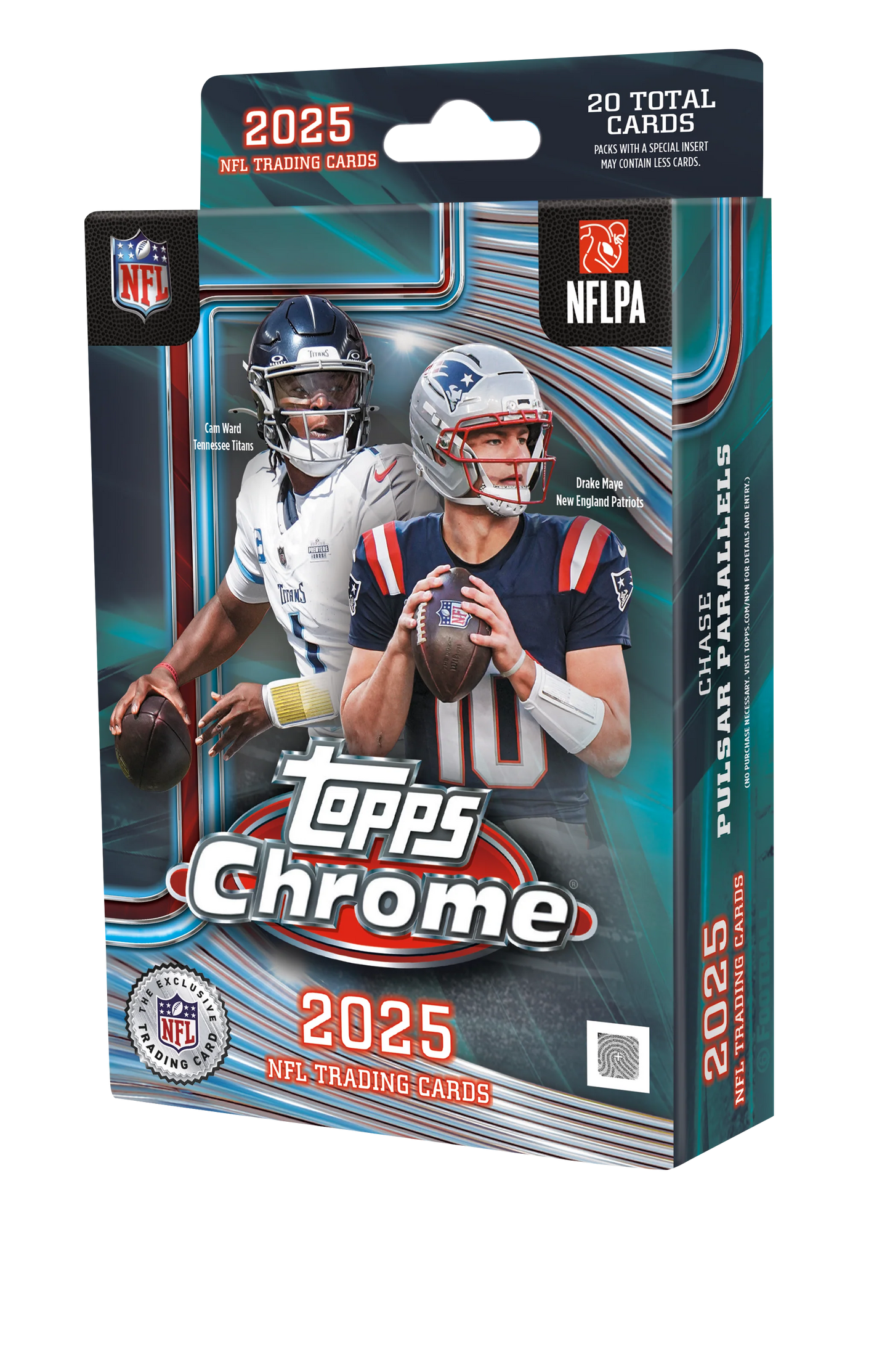 2025 Topps Chrome Football Hanger Pack/Box (20 Cards)