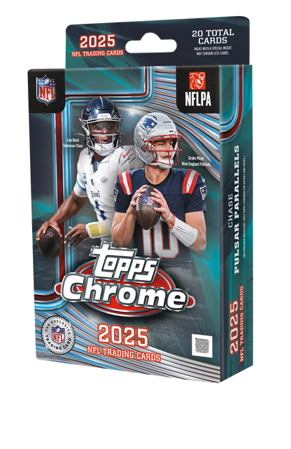 2025 Topps Chrome Football Hanger Pack/Box (20 Cards)