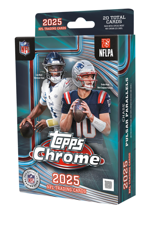 2025 Topps Chrome Football Hanger Pack/Box (20 Cards)