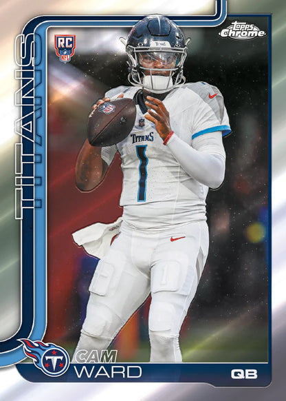 2025 Topps Chrome Football Hanger Pack/Box (20 Cards)