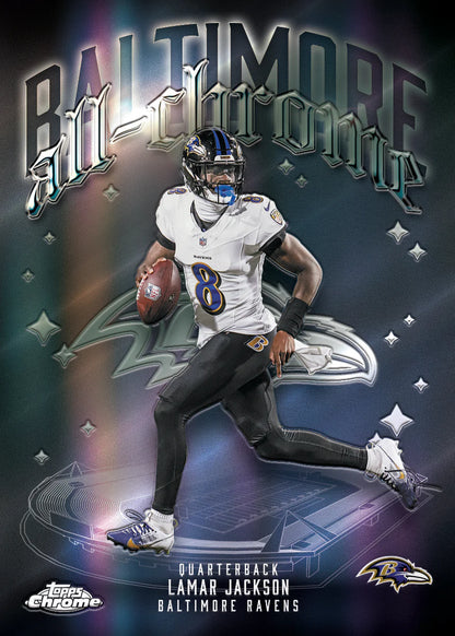 2025 Topps Chrome Football Hanger Pack/Box (20 Cards)
