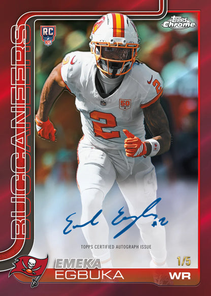 2025 Topps Chrome Football Value Pack/Box (28 Cards)