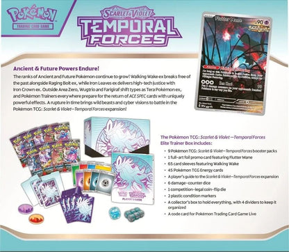 2024 POKÉMON SCARLET & VIOLET TEMPORAL FORCES (WALKING WAKE) ELITE TRAINER BOX