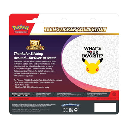 POKÉMON TCG: 30TH CELEBRATION TECH STICKER COLLECTION (LUCARIO) - PRESALE
