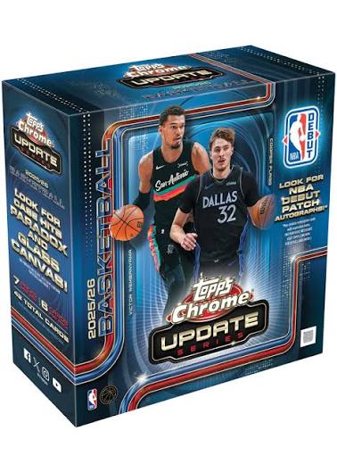 2025-26 TOPPS CHROME
UPDATES BASKETBALL - MEGA BOX