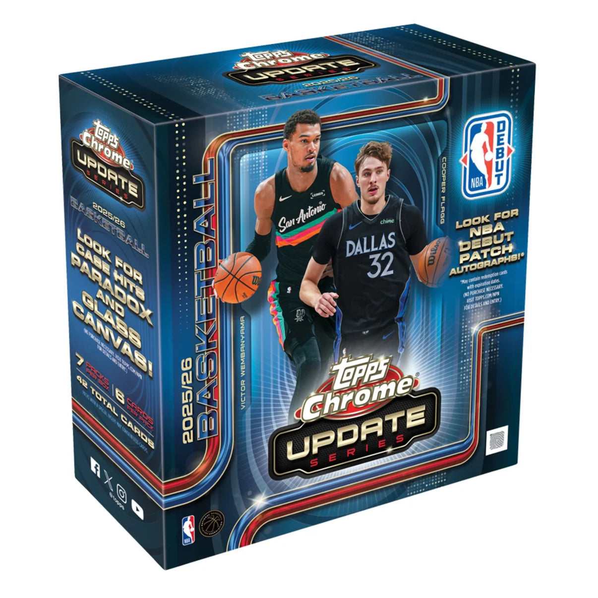 2025-26 TOPPS CHROME® UPDATES BASKETBALL - MEGA BOX