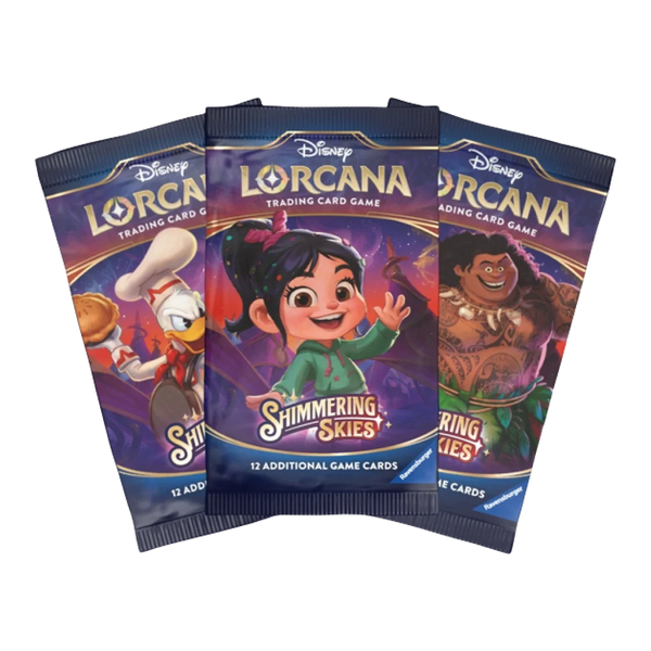 DISNEY LORCANA: SHIMMERING SKIES LOOSE BOOSTER PACK LOT