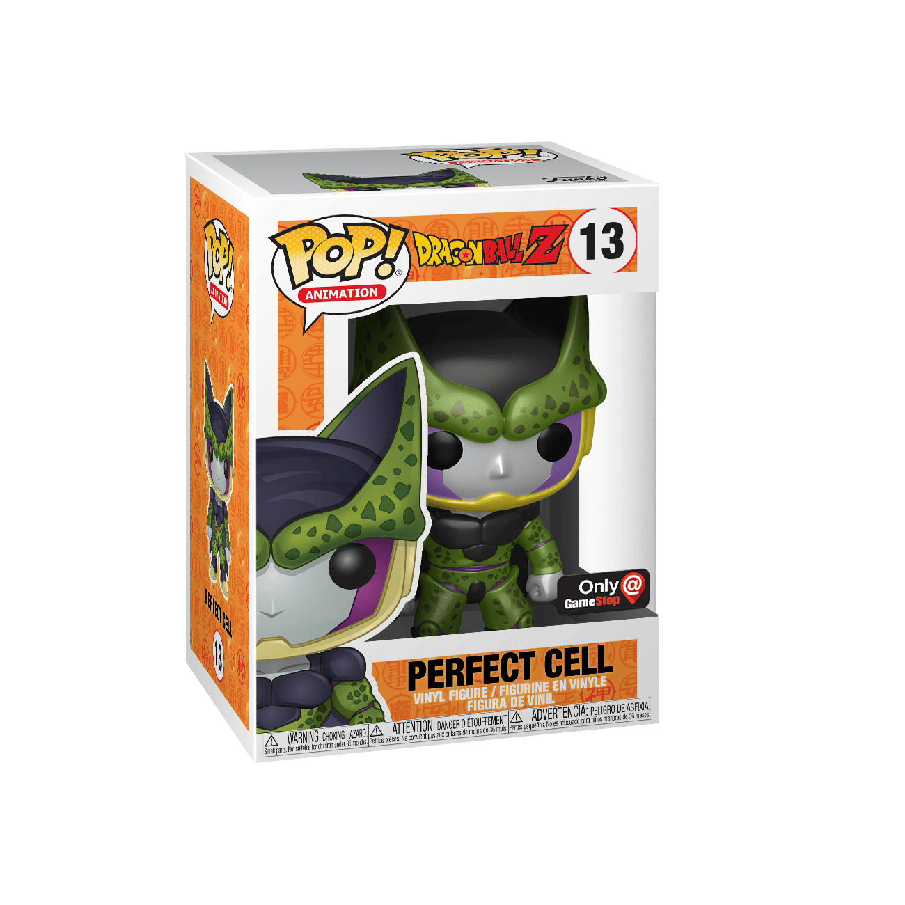 FUNKO POP & TEE: DRAGON BALL PERFECT CELL METALLIC #13 GAMESTOP EXCLUSIVE