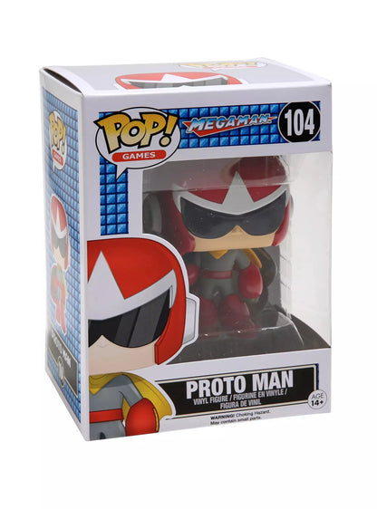 FUNKO POP! GAMES MEGAMAN #104 PROTO MAN VINYL FIGURE