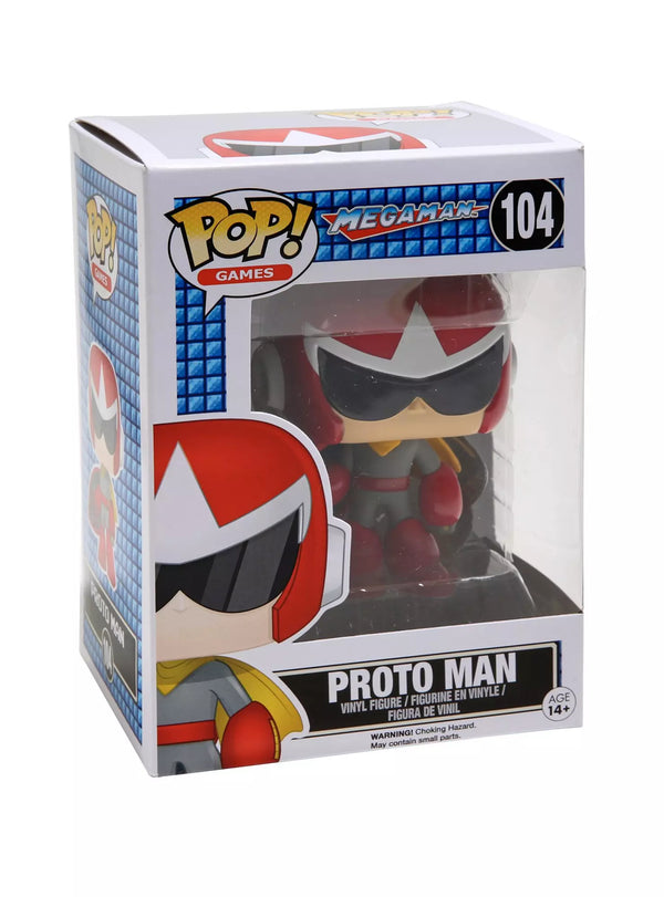 FUNKO POP! GAMES MEGAMAN #104 PROTO MAN VINYL FIGURE