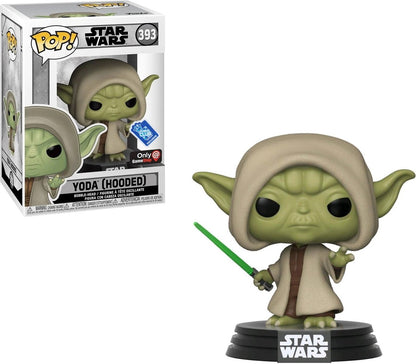 FUNKO POP! STAR WARS YODA (HOODED) GAMESTOP EXCLUSIVE FIGURE #393